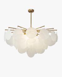 WOMO Tiered Textured Glass Cloud Chandelier-WM2005