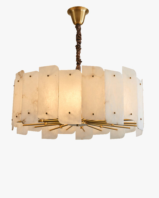 WOMO Alabaster Round Chandelier-WM2391