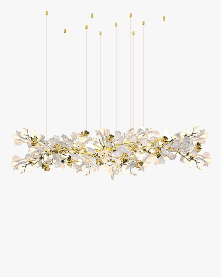 WOMO Gingko Long Linear Chandelier-WM2426