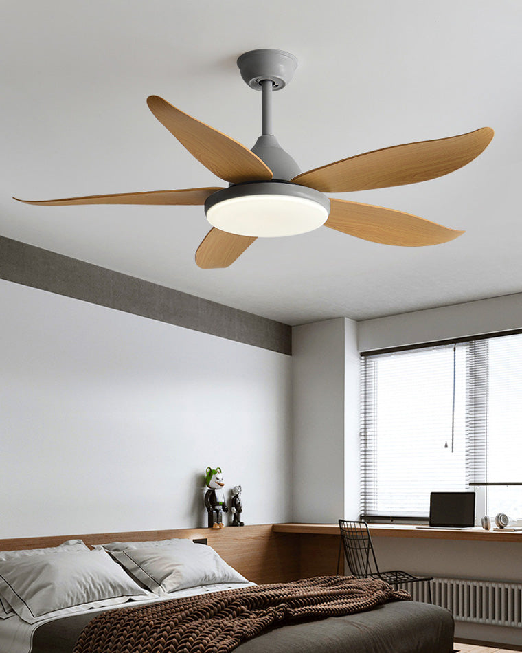 WOMO 5 Blade Contemporary Ceiling Fan Lamp-WM5061