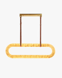 WOMO Oval Alabaster Chandelier-WM2872