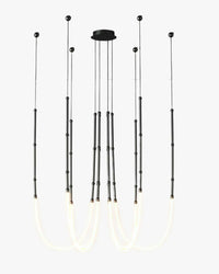 WOMO Bamboo Rope LED Chandelier-WM2752