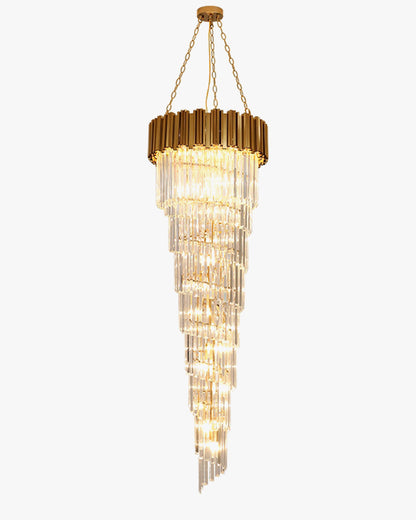 WOMO Gold Cascading Crystal Chandelier-WM2185d