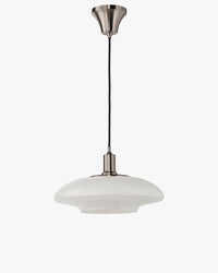 WOMO Milk Glass Flying Saucer Pendant Light-WM2748