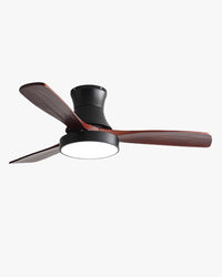 WOMO 3 Wood Blade Hugger Ceiling Fan Lamp-WM5120