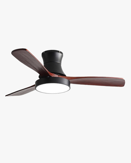 WOMO 3 Wood Blade Hugger Ceiling Fan Lamp-WM5120