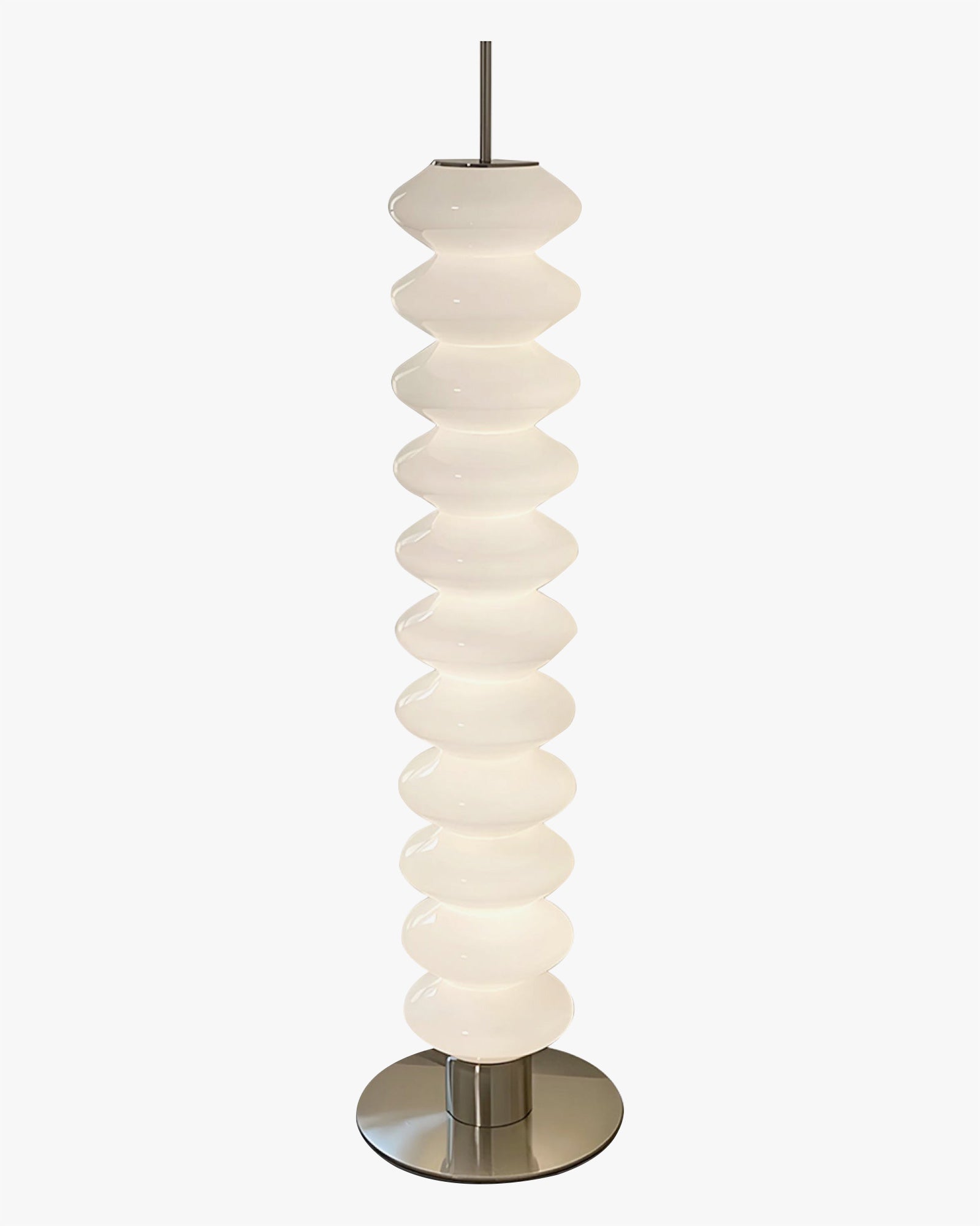 WOMO Stacked Glass Ball Floor Lamp-WM7127