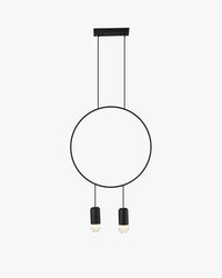 WOMO Black Ring Pendant Light-WM2608