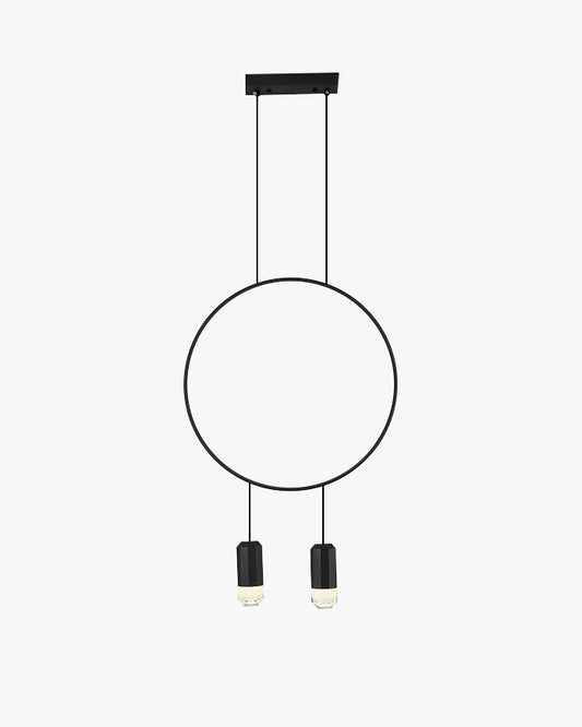 WOMO Black Ring Pendant Light-WM2608