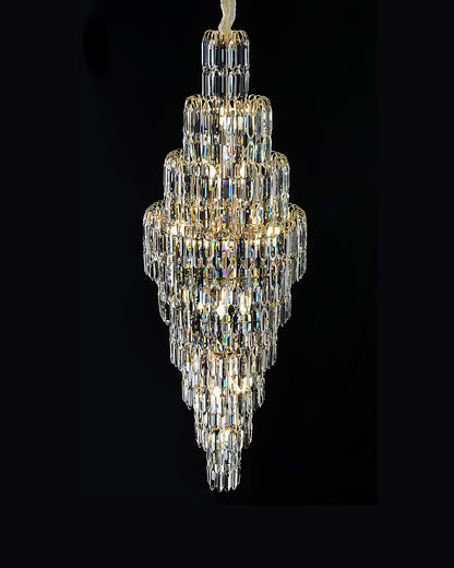 WOMO Tiered Tapers Crystal Chandelier-WM2382