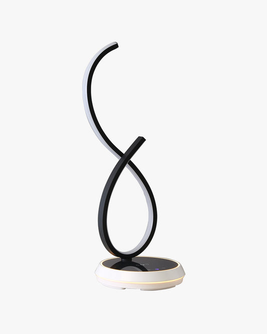 WOMO Dimmable Infinity Sculptural Table Lamp with Wireless Charger-WM8043