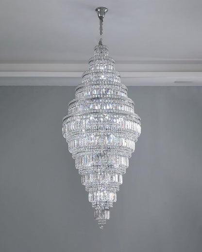 WOMO Large Tiered Crystal Chandelier-WM2389