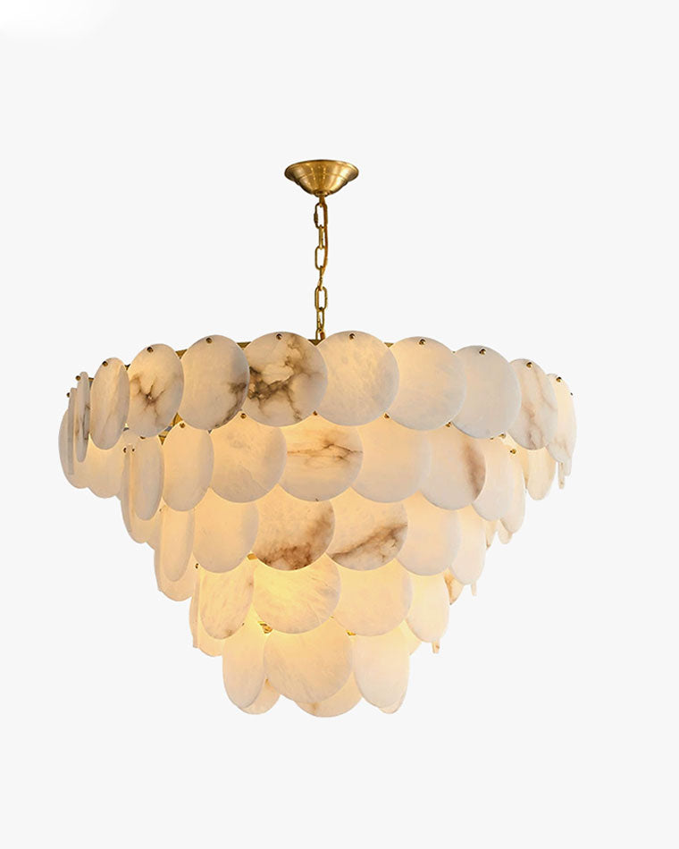 WOMO Tiered Alabaster Chandelier-WM2849