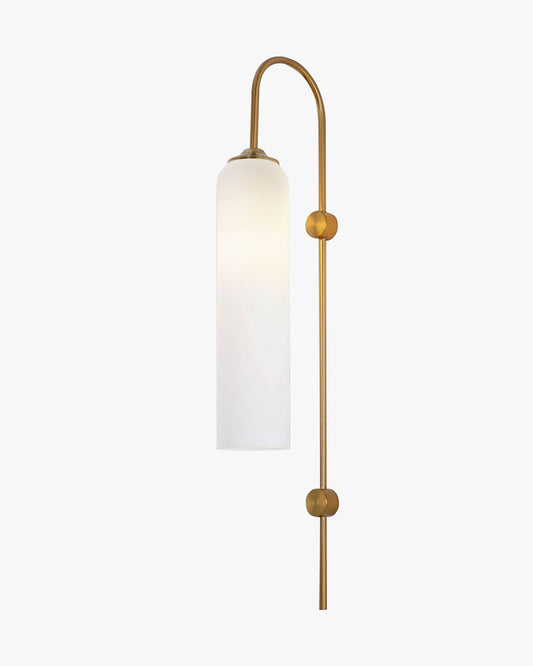 WOMO Colored Glass Cylinder Arched Wall Sconce-WM6109