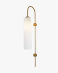 WOMO Colored Glass Cylinder Arched Wall Sconce-WM6109