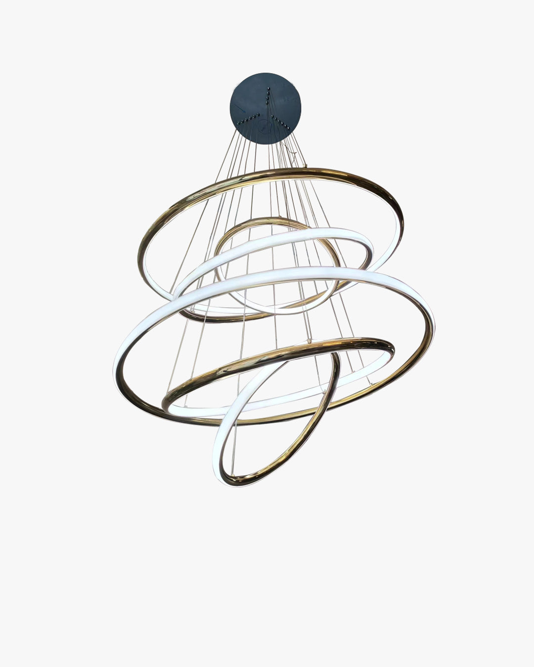 WOMO Gold Tiered Circular Chandelier-WM2758