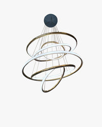 WOMO Gold Tiered Circular Chandelier-WM2758