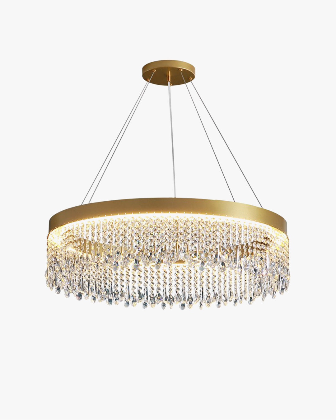 WOMO Fringe Round Crystal Chandelier-WM2362