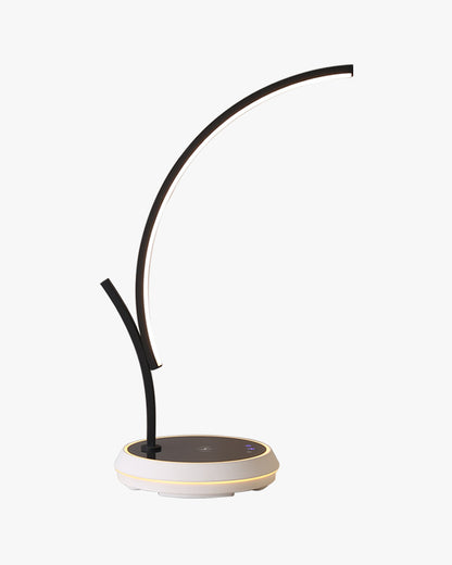 WOMO Dimmable Touch Arc Desk Lamp with Wireless Charger-WM8041