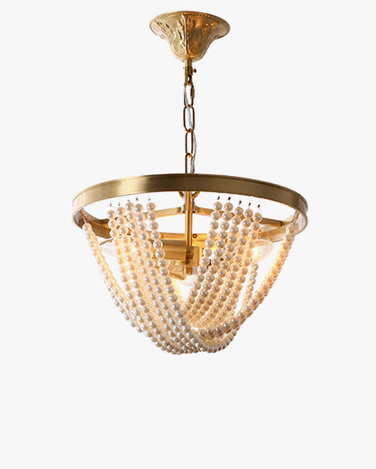 WOMO Pearl Beaded Chandelier-WM2407