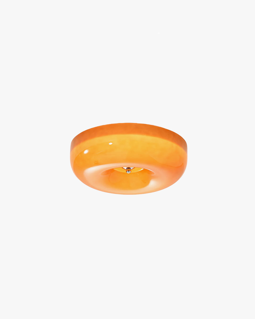 WOMO Round Milk Glass Flush Mount Ceiling Light-WM1134