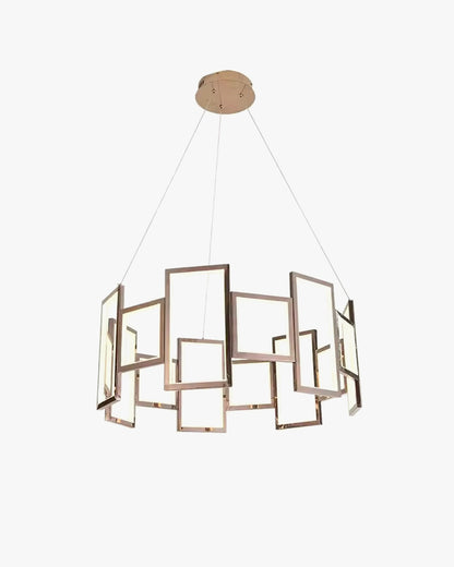 WOMO Rectangular Led Round Chandelier-WM2778