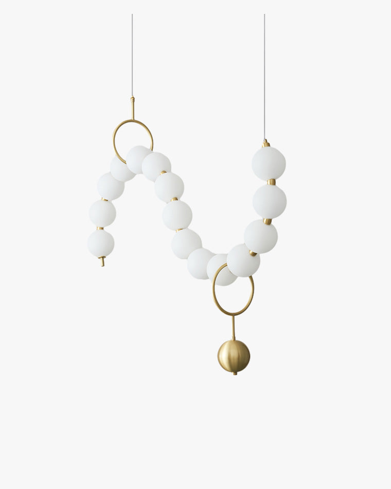 WOMO Pearl Wavy Orb Chandelier-WM2102c