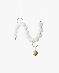 WOMO Pearl Brass Globe Dining Room Chandelier-WM2102c