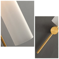 WOMO Colored Glass Cylinder Arched Wall Sconce-WM6109