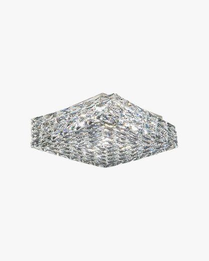 WOMO Square Crystal Flush Mount Ceiling Light-WM1130