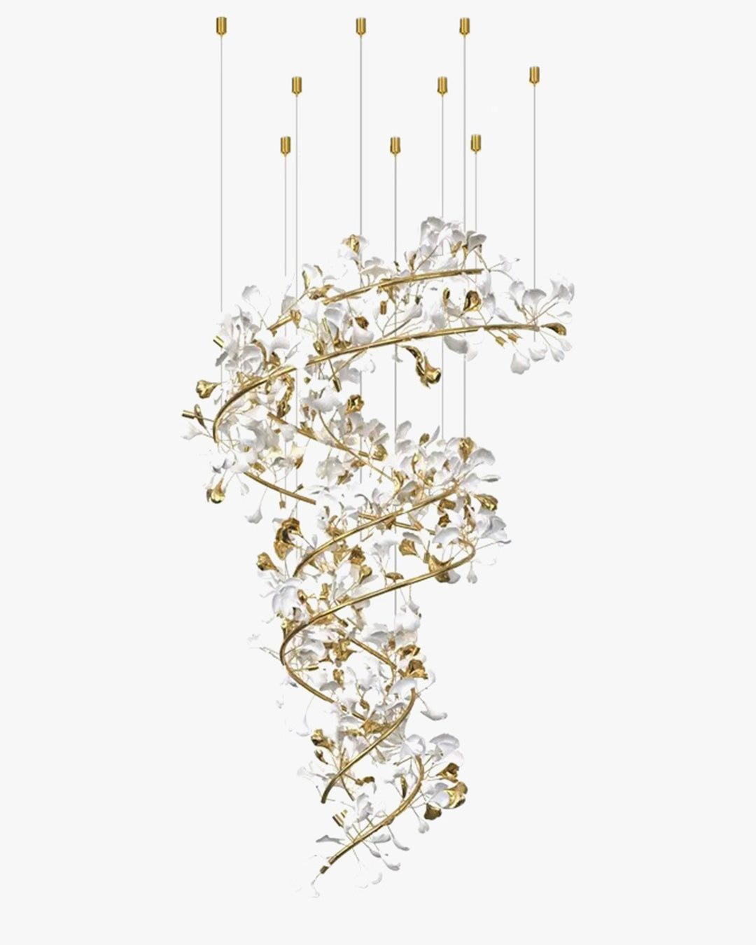 WOMO Gingko Spiral Chandelier-WM2423