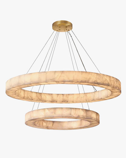 WOMO Alabaster Tiered Chandelier-WM2804