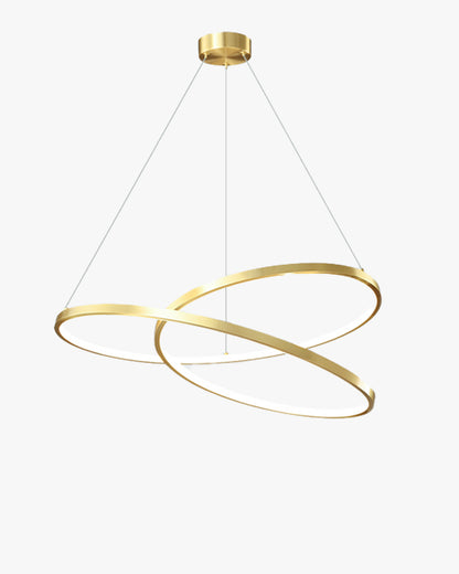 WOMO Swirl Led Brass Pendant Light-WM2354