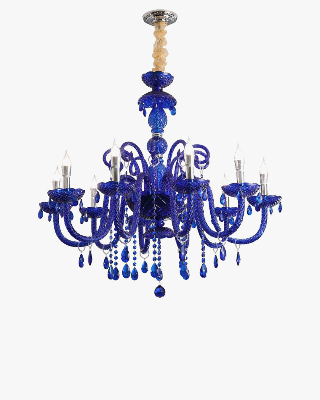 WOMO Victorian Blue Crystal Chandelier-WM2348