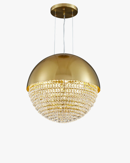 WOMO Gold Globe Crystal Pendant Light-WM2632