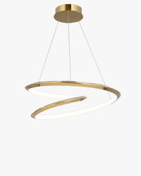 WOMO Gold Swirl Stainless Steel Chandelier-WM2708