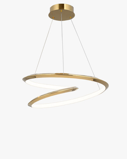 WOMO Gold Swirl Stainless Steel Chandelier-WM2708