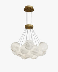 WOMO Cluster Globe Alabaster Pendant Chandelier-WM2865