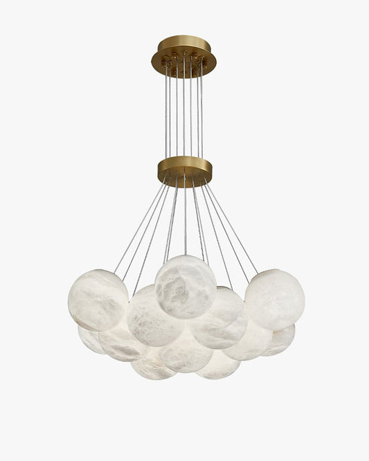 WOMO Cluster Globe Alabaster Pendant Chandelier-WM2865