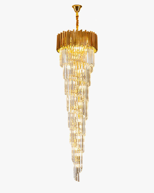 WOMO Gold Cascading Crystal Chandelier-WM2185d