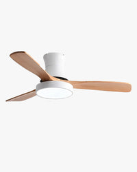 WOMO 3 Wood Blade Hugger Ceiling Fan Lamp-WM5120