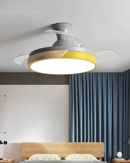 WOMO Scandi Low Profile Ceiling Fan Lamp-WM5077