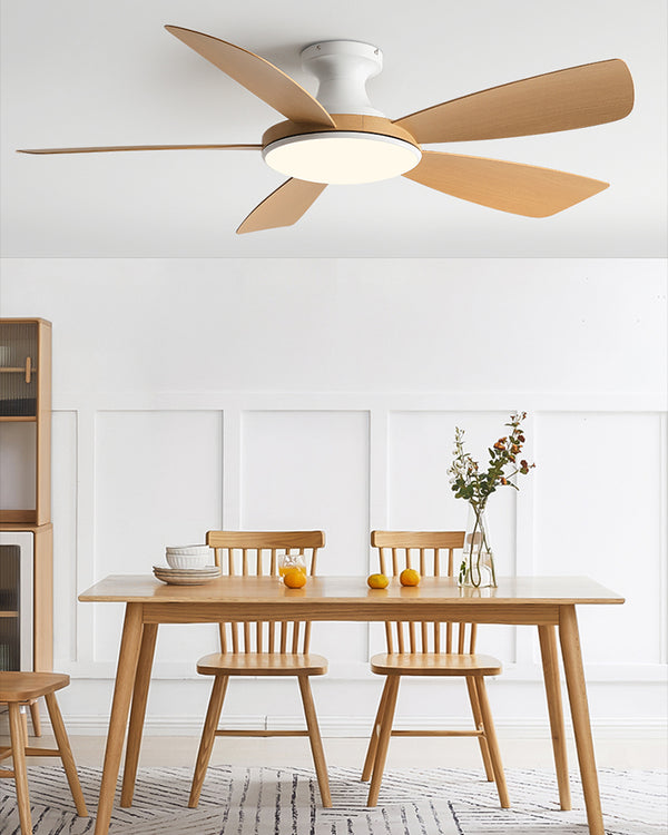 WOMO Modern Low Profile Ceiling Fan Lamp - WM5190