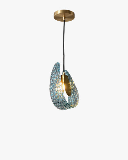 WOMO Peacock Art Glass Pendant Light-WM2213a