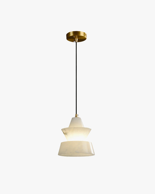 WOMO Hat Shaded Alabaster Pendant Light-WM2896