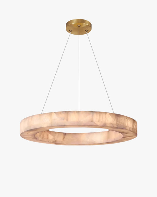 WOMO Alabaster Circular Chandelier-WM2803