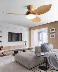 WOMO 38 Inch Low Profile Ceiling Fan Lamp-WM5219