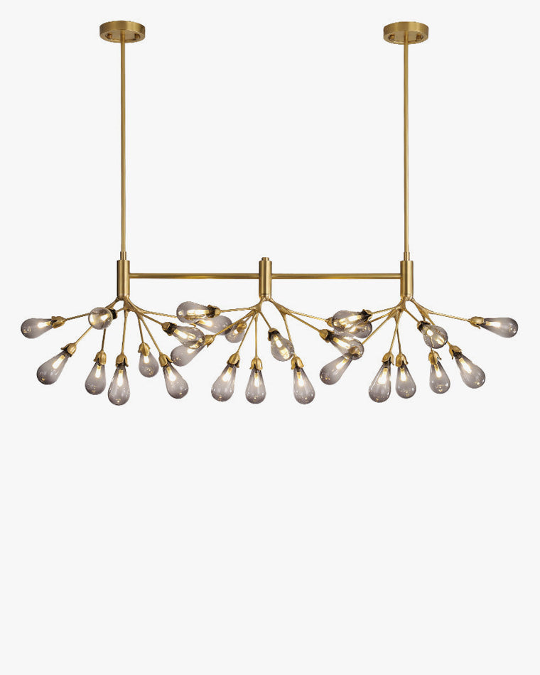 WOMO Firefly Gold Branch Linear Chandelier-WM2553