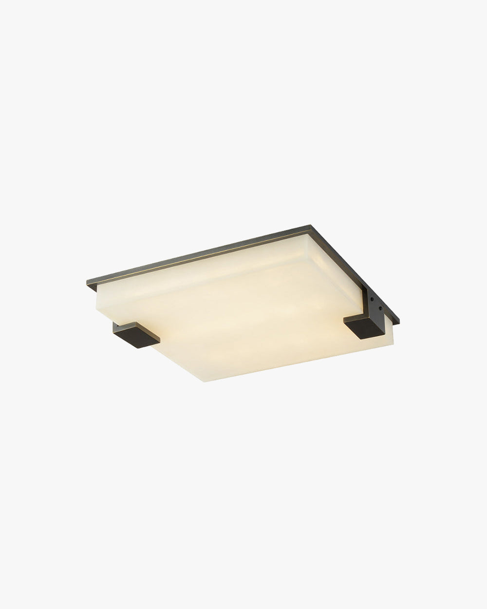 WOMO Square Alabaster Flush Mount Ceiling Light-WM1149