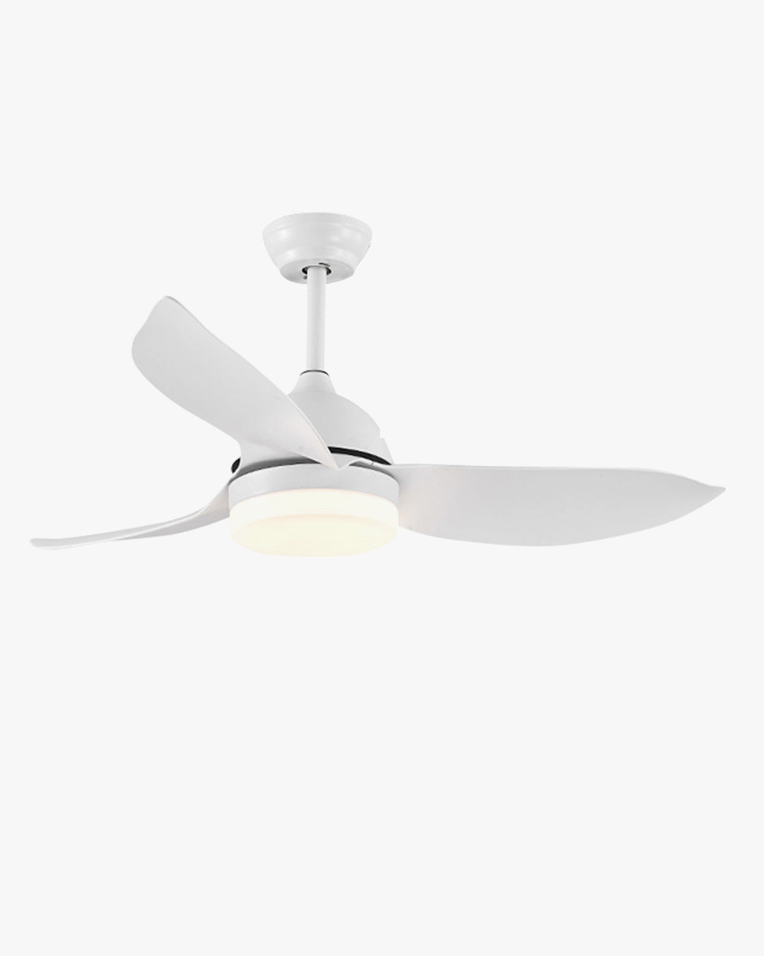 WOMO White Modern Ceiling Fan Lamp-WM5109